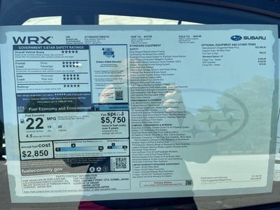 2026 Subaru WRX Base