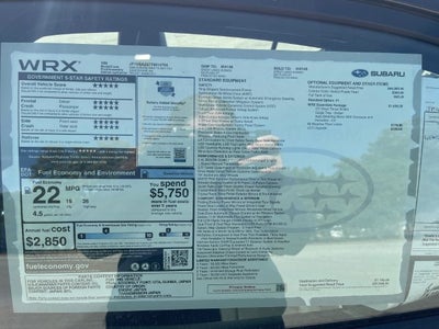2026 Subaru WRX tS