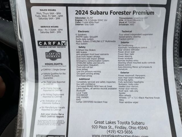 2024 Subaru Forester Premium