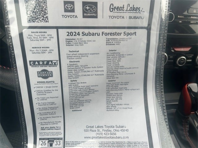 2024 Subaru Forester Sport