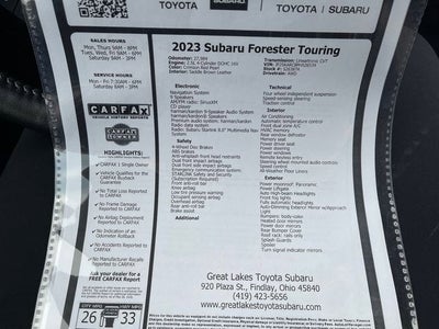 2023 Subaru Forester Touring