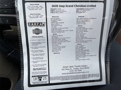 2020 Jeep Grand Cherokee Limited