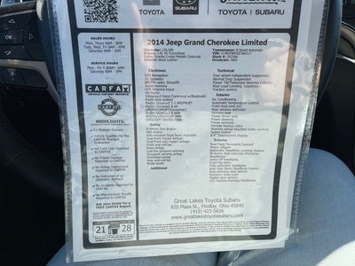 2014 Jeep Grand Cherokee Limited