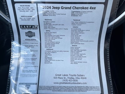 2024 Jeep Grand Cherokee 4xe