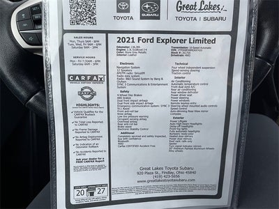 2021 Ford Explorer Limited