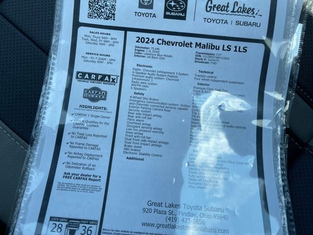 2024 Chevrolet Malibu LS 1LS