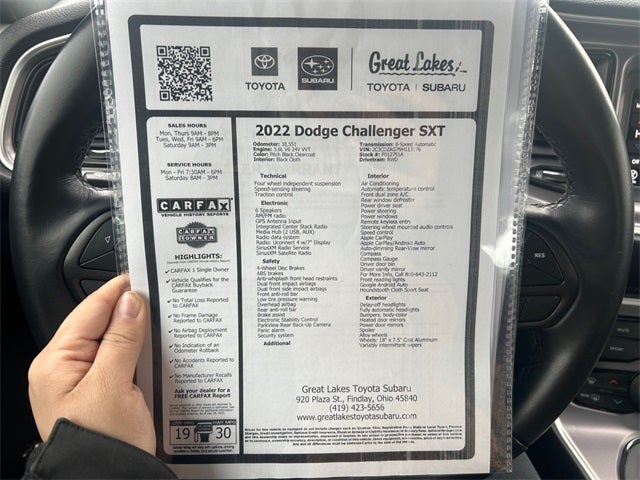 2022 Dodge Challenger SXT