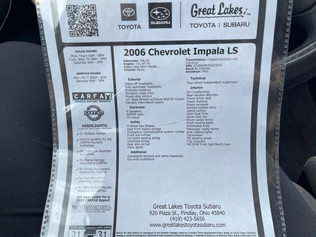 2006 Chevrolet Impala LS