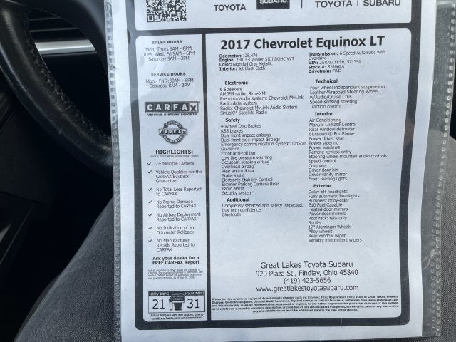 2017 Chevrolet Equinox LT