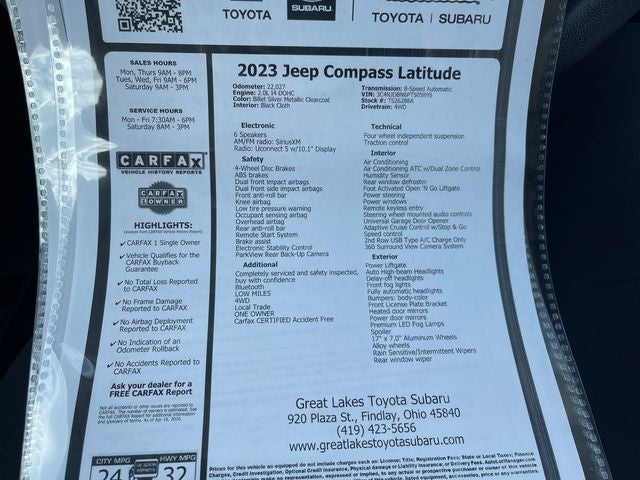 2023 Jeep Compass Latitude