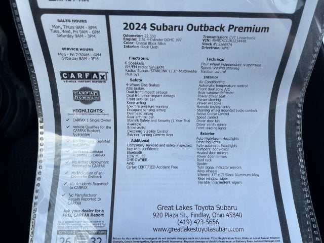 2024 Subaru Outback Premium