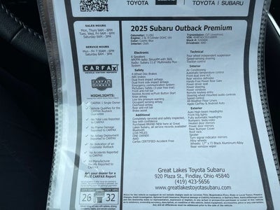 2025 Subaru Outback Premium
