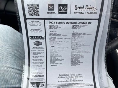 2024 Subaru Outback Limited XT