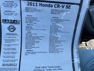 2011 Honda CR-V SE