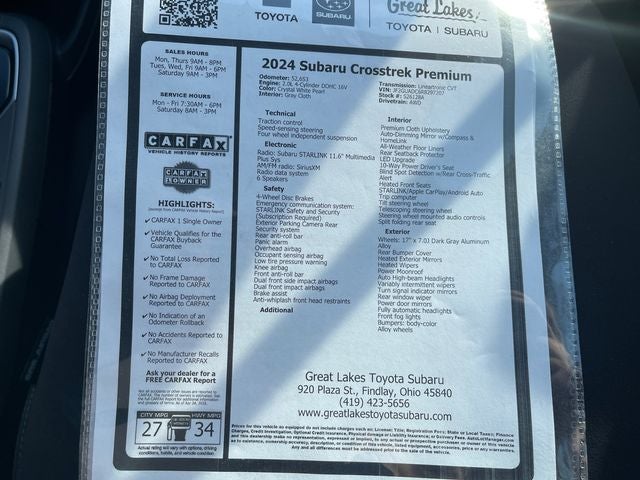 2024 Subaru Crosstrek Premium