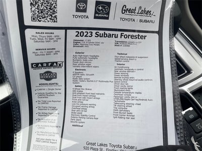 2023 Subaru Forester CVT