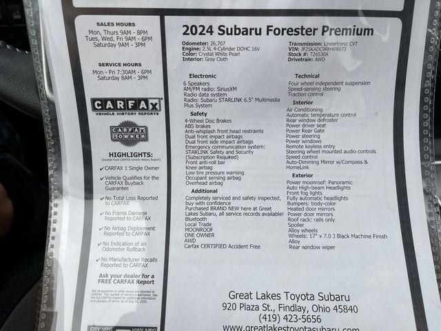 2024 Subaru Forester Premium