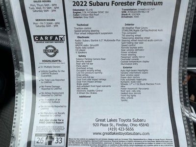 2022 Subaru Forester Premium