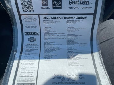 2023 Subaru Forester Limited