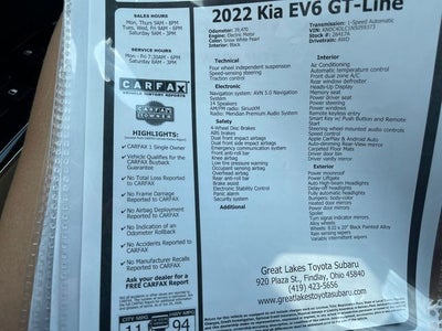 2022 Kia EV6 GT-Line