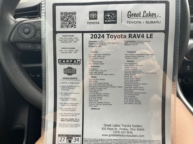 2024 Toyota RAV4 LE
