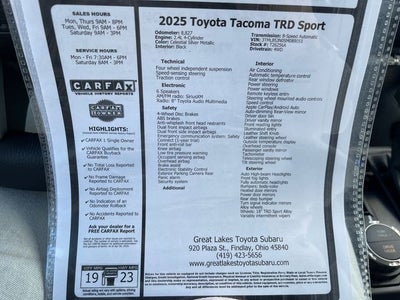 2025 Toyota Tacoma TRD Sport
