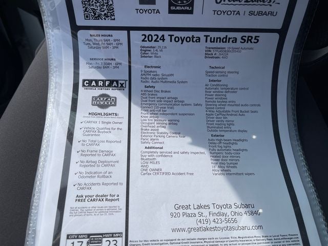 2024 Toyota Tundra SR5