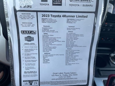2023 Toyota 4Runner Limited