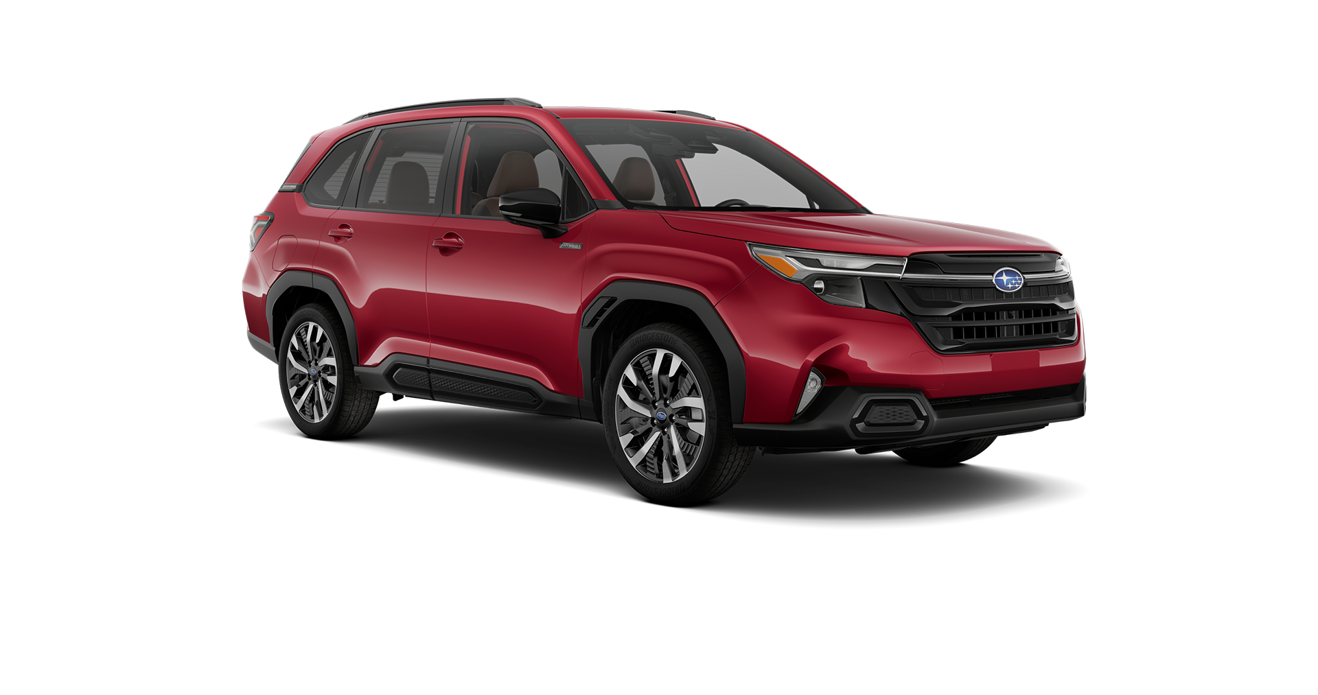 2026 Subaru Forester Touring Hybrid Shown in Crimson Red Pearl