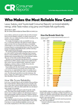 Who Makes the Most Reliable Cars | Great Lakes Subaru in Findlay OH