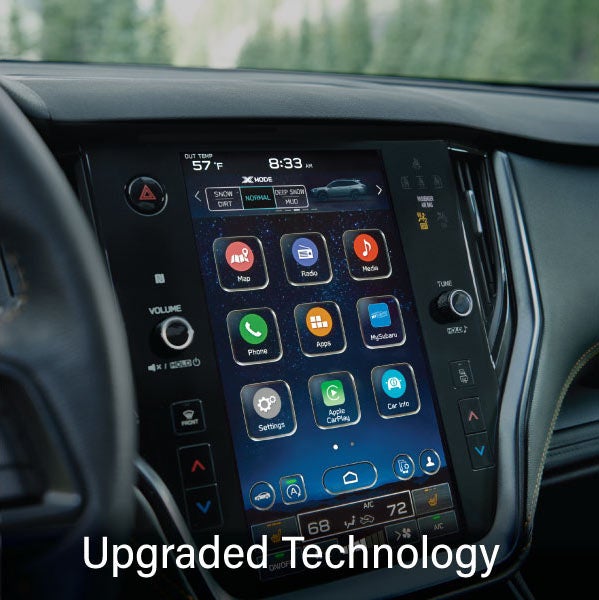 An 8-inch available touchscreen with the words &ldquo;Ugraded Technology&ldquo;. | Great Lakes Subaru in Findlay OH