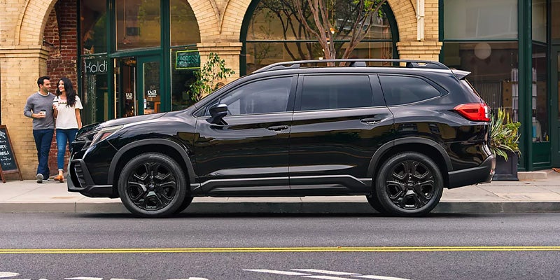 SUV parked on a city street