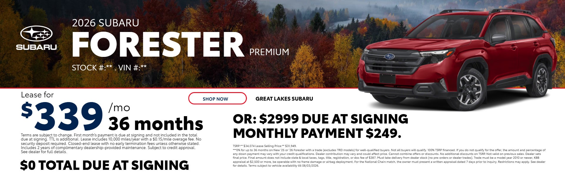  2025 Forester PREMIUM