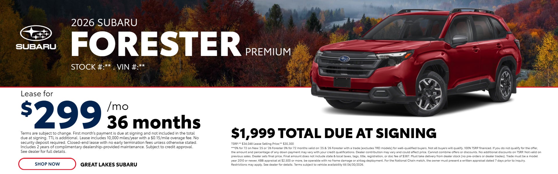  2025 Forester PREMIUM