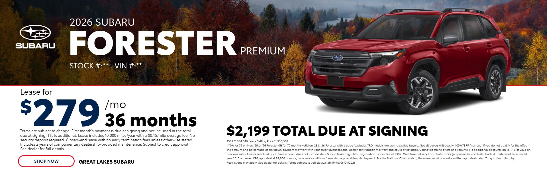  2025 Forester PREMIUM