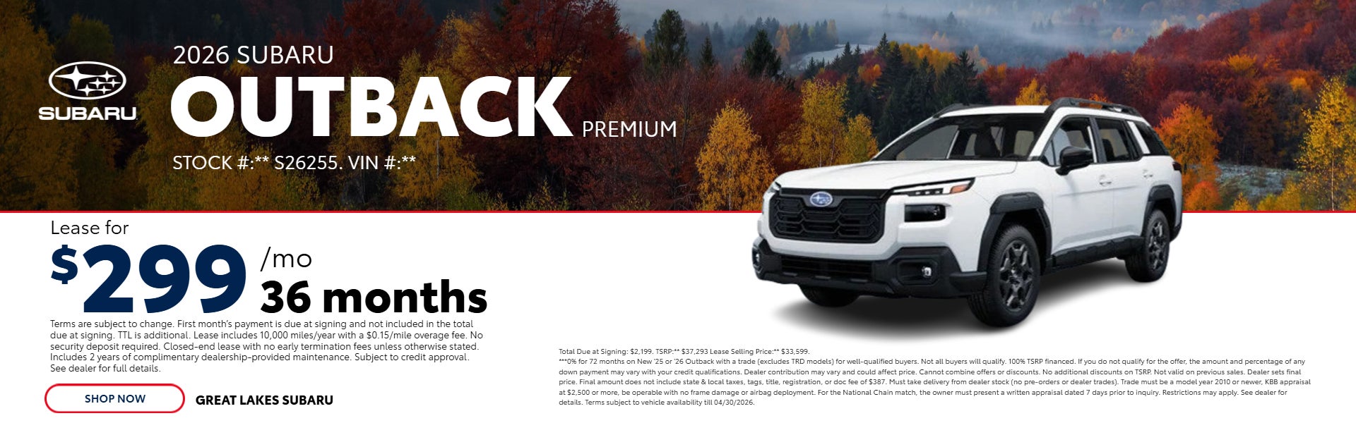 white Subaru outback