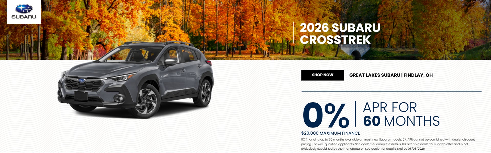 2026 Crosstrek on offer
